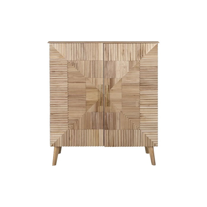 Buffet DKD Home Decor Doré Marron Clair Bois de paulownia Bois MDF 100 x 44 x 118 cm