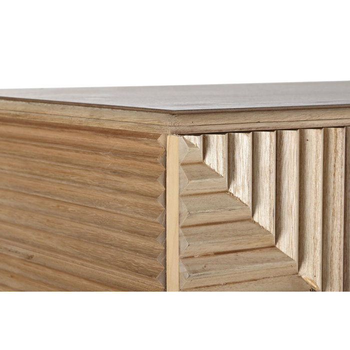 Buffet DKD Home Decor Doré Marron Clair Bois de paulownia Bois MDF 100 x 44 x 118 cm