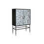 DKD Home Decor Buffet Résine Os Bois MDF Blanc Noir Gris