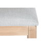 Chaise de Salle à Manger DKD Home Decor Sapin Polyester Gris clair (46 x 61 x 86 cm)