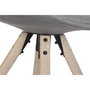 Chaise de Salle à Manger DKD Home Decor Polyester Gris foncé Chêne (48 x 44 x 84 cm)