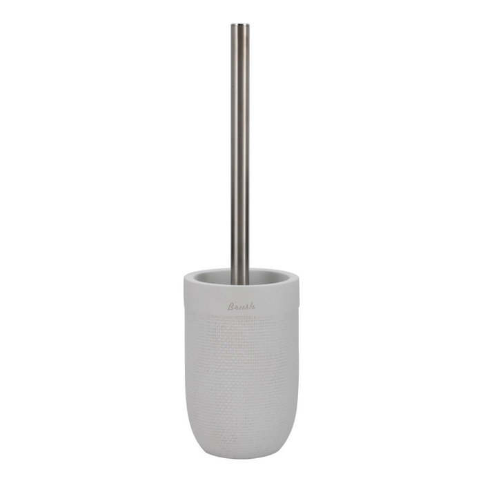 Brosse de salle de wc DKD Home Decor 10 x 10 x 37 cm Ciment Acier inoxydable Blanc Brosse de salle de wc DKD Home Decor 10 x 10 x 37 cm Ciment Acier inoxydable Blanc