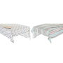 Nappe et serviettes de table DKD Home Decor 2 Unités 150 x 150 x 0,5 cm Gris Bleu ciel