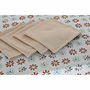 Nappe et serviettes de table DKD Home Decor 2 Unités 150 x 150 x 0,5 cm Gris Bleu ciel