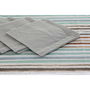 Nappe et serviettes de table DKD Home Decor 2 Unités 150 x 150 x 0,5 cm Gris Bleu ciel