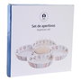 Plateau apéritif DKD Home Decor Multicouleur 22 x 22 x 3 cm Grès