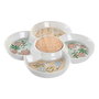 Plateau apéritif DKD Home Decor Vert 22 x 22 x 3 cm Grès