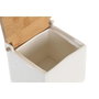 DKD Home Decor Salière avec couvercle Blanc et Naturel