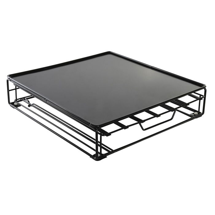 Organisateur de capsules de café DKD Home Decor 28,7 x 32 x 7 cm Noir Métal