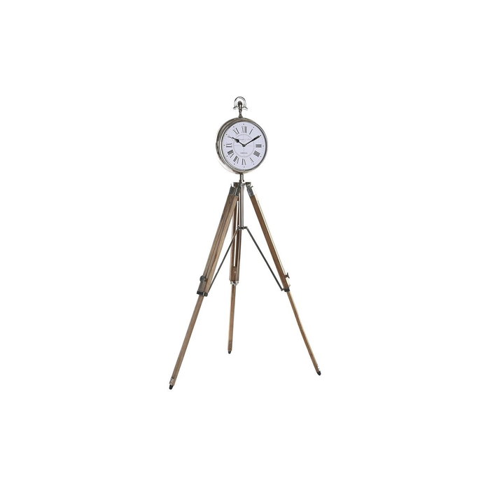 Horloge de table DKD Home Decor Argenté Naturel Horloge de table DKD Home Decor Argenté Naturel