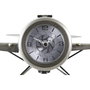 Horloge de table DKD Home Decor Doré Argenté Avion (2 Unités)