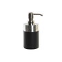 Distributeur de Savon DKD Home Decor Argenté Noir Acier inoxydable Résine 7 x 7 x 17 cm