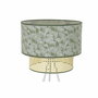 Lampadaire DKD Home Decor Métal Polyester Blanc Vert 220 V 50 W (40 x 40 x 129 cm)