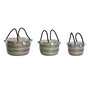 Set de basket DKD Home Decor Pompons 43 x 43 x 43 cm