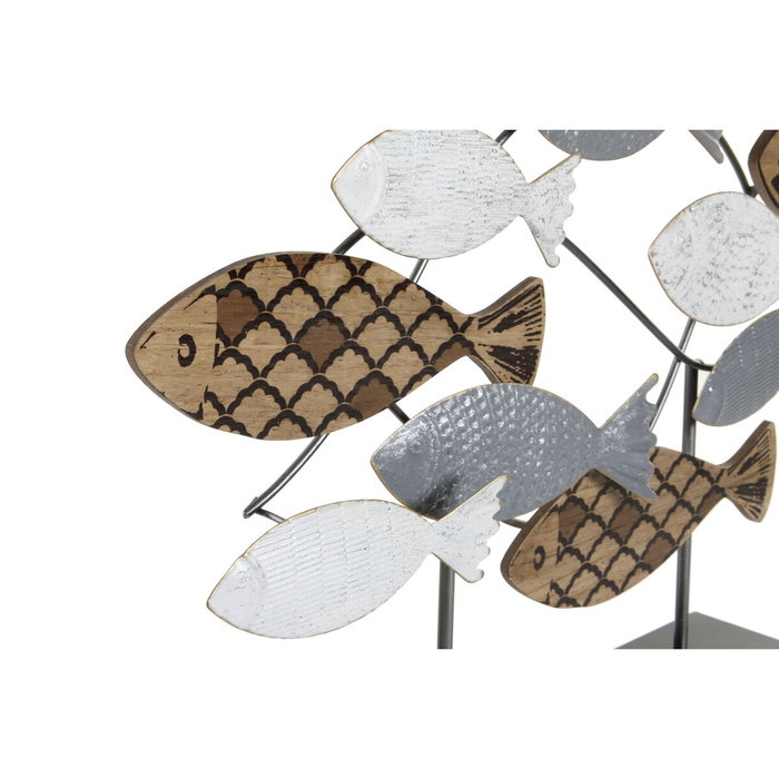 DKD Home Decor Figurine Décorative Spirales - Lot de 2 Unités