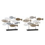 DKD Home Decor Figurine Décorative Spirales - Lot de 2 Unités