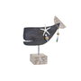 DKD Home Decor Figurine Décorative Bleu Résine et Bois de manguier (37 x 11 x 39 cm)
