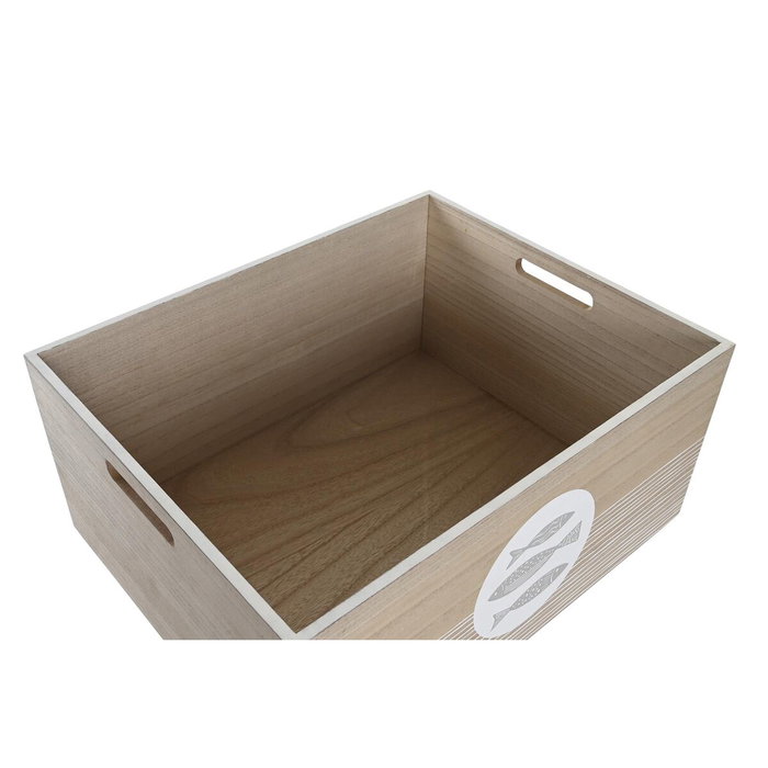 DKD Home Decor Boîte Décorative Spirales Méditerranéen Naturel