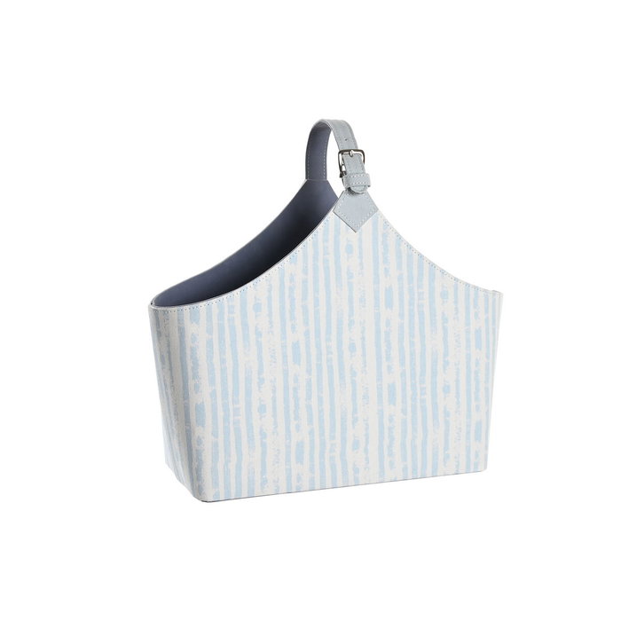 DKD Home Decor Porte-revues Bleu Blanc méditerranéen 49 x 17 x 45 cm DKD Home Decor Porte-revues Bleu Blanc méditerranéen 49 x 17 x 45 cm
