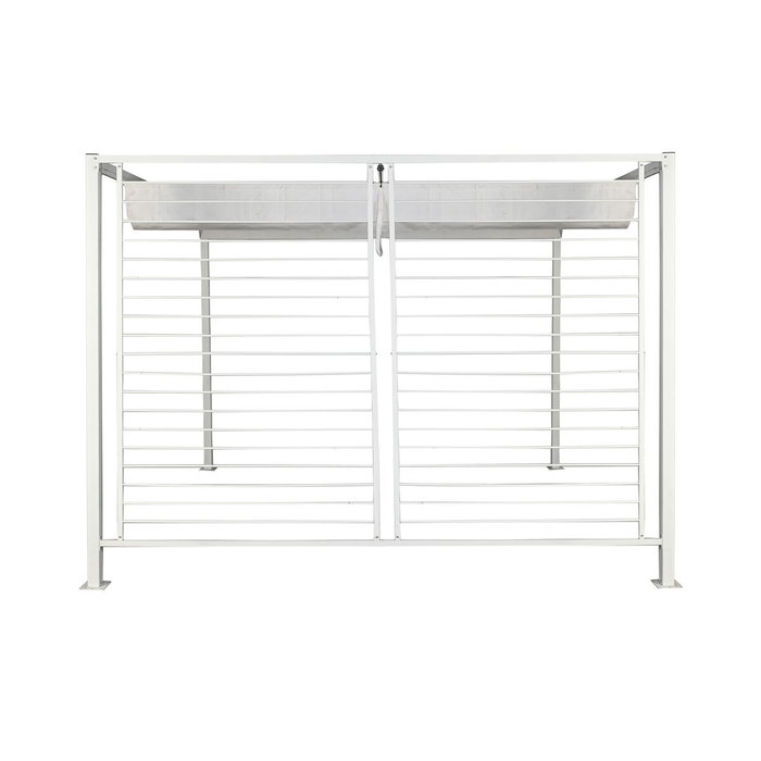 Pergola DKD Home Decor Blanc 296 x 296 x 225 cm Acier