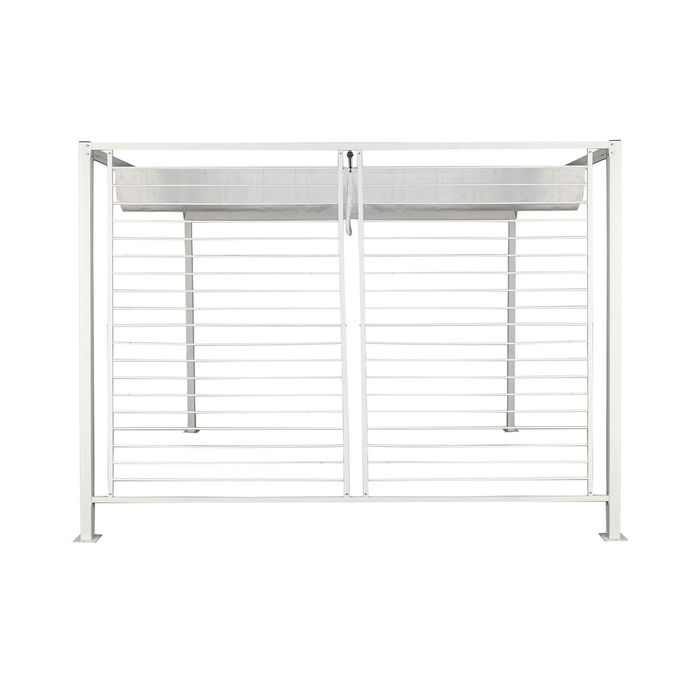 Pergola DKD Home Decor Blanc 296 x 296 x 225 cm Acier