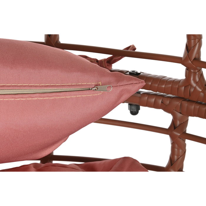 Chaise de jardin DKD Home Decor 90 x 65 x 151 cm Métal Terre cuite rotin synthétique Chaise de jardin DKD Home Decor 90 x 65 x 151 cm Métal Terre cuite rotin synthétique