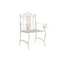 Chaise de jardin DKD Home Decor Blanc Métal 63,5 x 52 x 98 cm