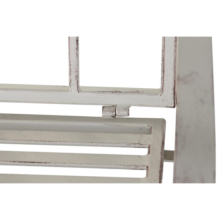 Chaise de jardin DKD Home Decor Blanc Métal 63,5 x 52 x 98 cm