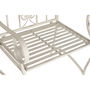 Chaise de jardin DKD Home Decor Blanc Métal 63,5 x 52 x 98 cm