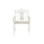 Chaise de jardin DKD Home Decor Blanc Métal 63,5 x 52 x 98 cm