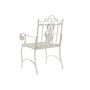 Chaise de jardin DKD Home Decor Blanc Métal 63,5 x 52 x 98 cm