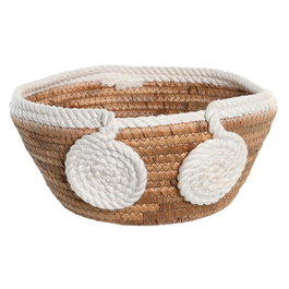 Centre de Table DKD Home Decor Blanc Naturel Corde Fibre naturelle 29 x 29 x 14 cm 30 x 30 x 14 cm 32 x 32 x 14 cm