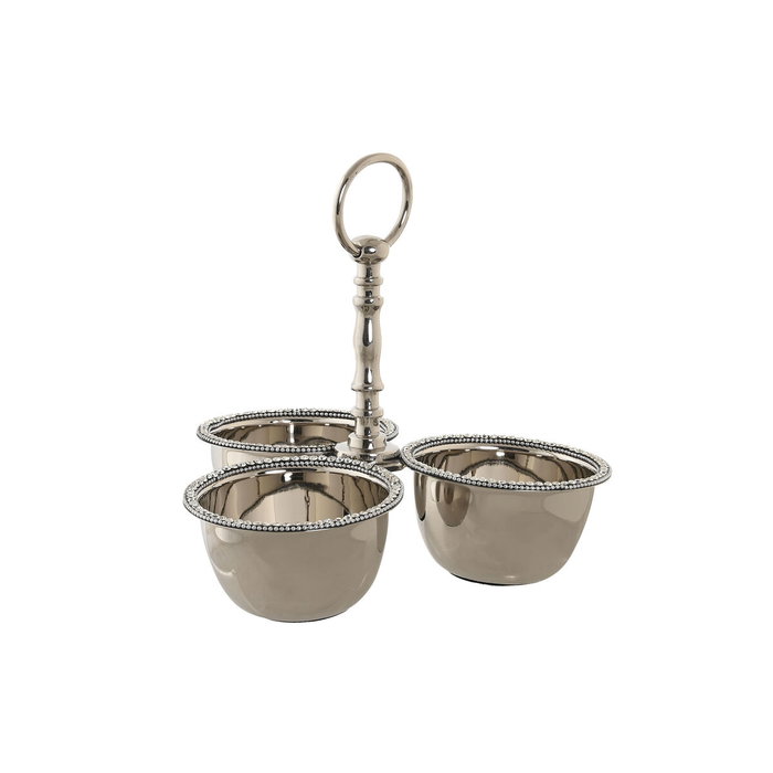 DKD Home Decor Centre de Table Argenté Acrylique Aluminium 24 x 24 x 18 cm DKD Home Decor Centre de Table Argenté Acrylique Aluminium 24 x 24 x 18 cm