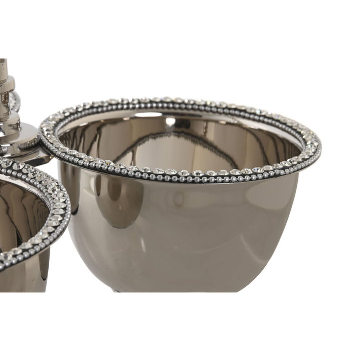 DKD Home Decor Centre de Table Argenté Acrylique Aluminium 24 x 24 x 18 cm DKD Home Decor Centre de Table Argenté Acrylique Aluminium 24 x 24 x 18 cm