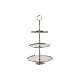 Centre de Table DKD Home Decor Argenté Aluminium 28 x 28 x 47 cm