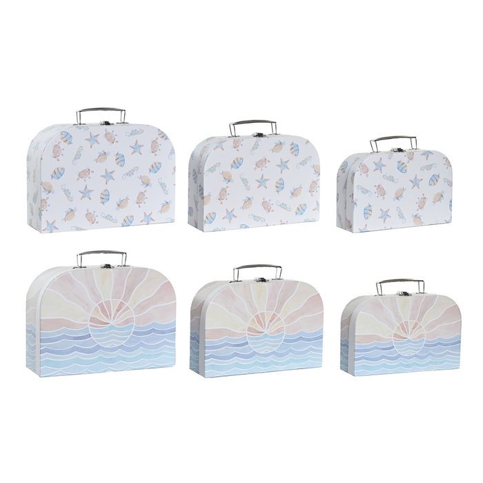 Set de boîtes décoratives DKD Home Decor Multicouleur Métal Carton 28 x 9,5 x 20 cm (2 Unités) Set de boîtes décoratives DKD Home Decor Multicouleur Métal Carton 28 x 9,5 x 20 cm (2 Unités)