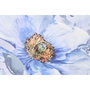 DKD Home Decor Toile avec Motif Vase Bleu et Blanc