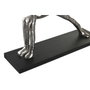 DKD Home Decor Figurine Décorative Yoga Indien Argenté Noir (3 Unités)