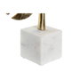 Figurine Décorative DKD Home Decor 28 x 7,5 x 47 cm Doré Blanc Tropical Feuille d'une plante