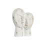 DKD Home Decor Figurine Décorative Visage Doré Aluminium Blanc