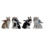 DKD Home Decor Lot de 4 Figurines Décoratives Animaux en Résine