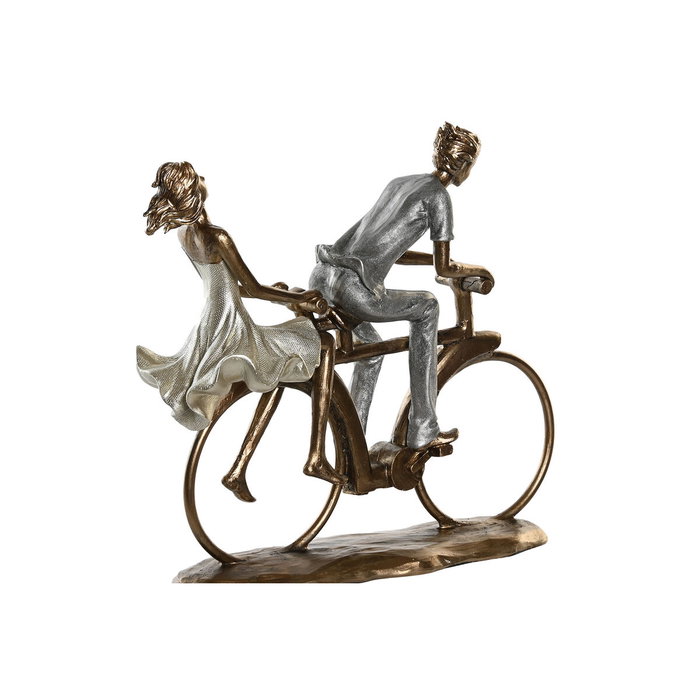 Figurine Décorative DKD Home Decor 27 x 9,5 x 23 cm Rose Doré Blanc (2 Unités) Figurine Décorative DKD Home Decor 27 x 9,5 x 23 cm Rose Doré Blanc (2 Unités)