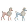DKD Home Decor Figurine Décorative Scandi Bleu Rose (2 Unités)