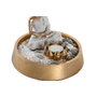 DKD Home Decor Figurine Décorative Oriental Argenté Doré (2 Unités)