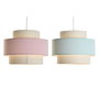 Suspension DKD Home Decor 40 x 40 x 30 cm Vert Rose clair 50 W (2 Unités)