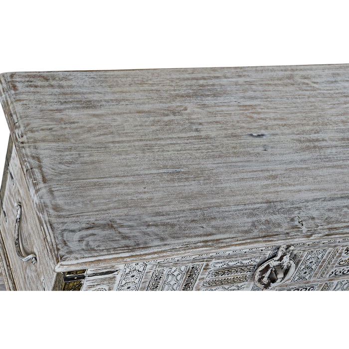 Coffre DKD Home Decor Métal Bois de manguier 80 x 40 x 45 cm