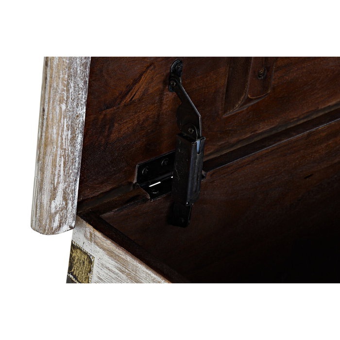 Coffre DKD Home Decor Métal Bois de manguier 80 x 40 x 45 cm