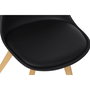 Chaise DKD Home Decor Noir 48 x 55 x 83 cm