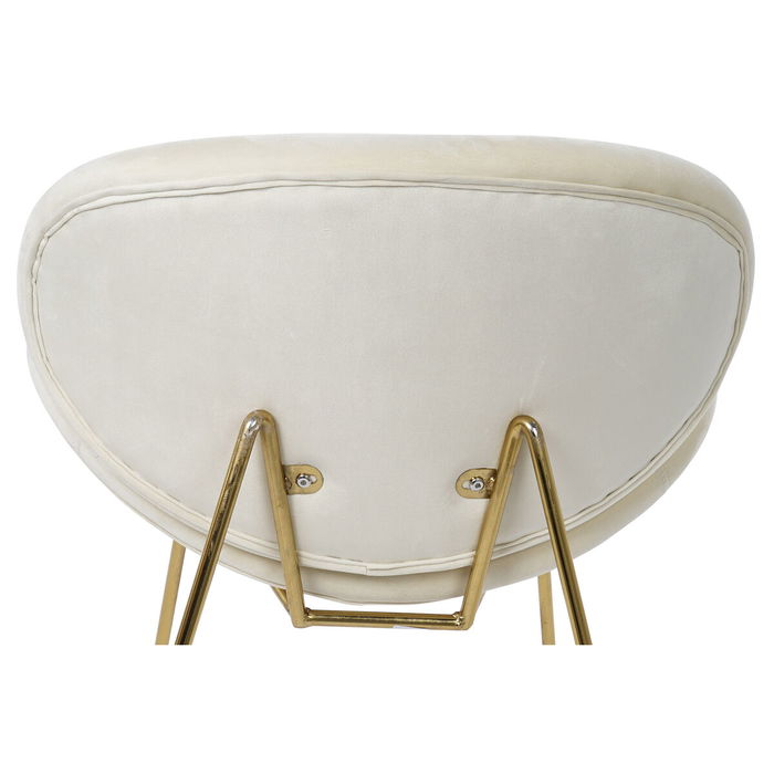 Chaise DKD Home Decor Or Beige Doré 63 x 57 x 73 cm