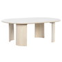 DKD Home Decor Table Basse en Bois de manguier Blanc